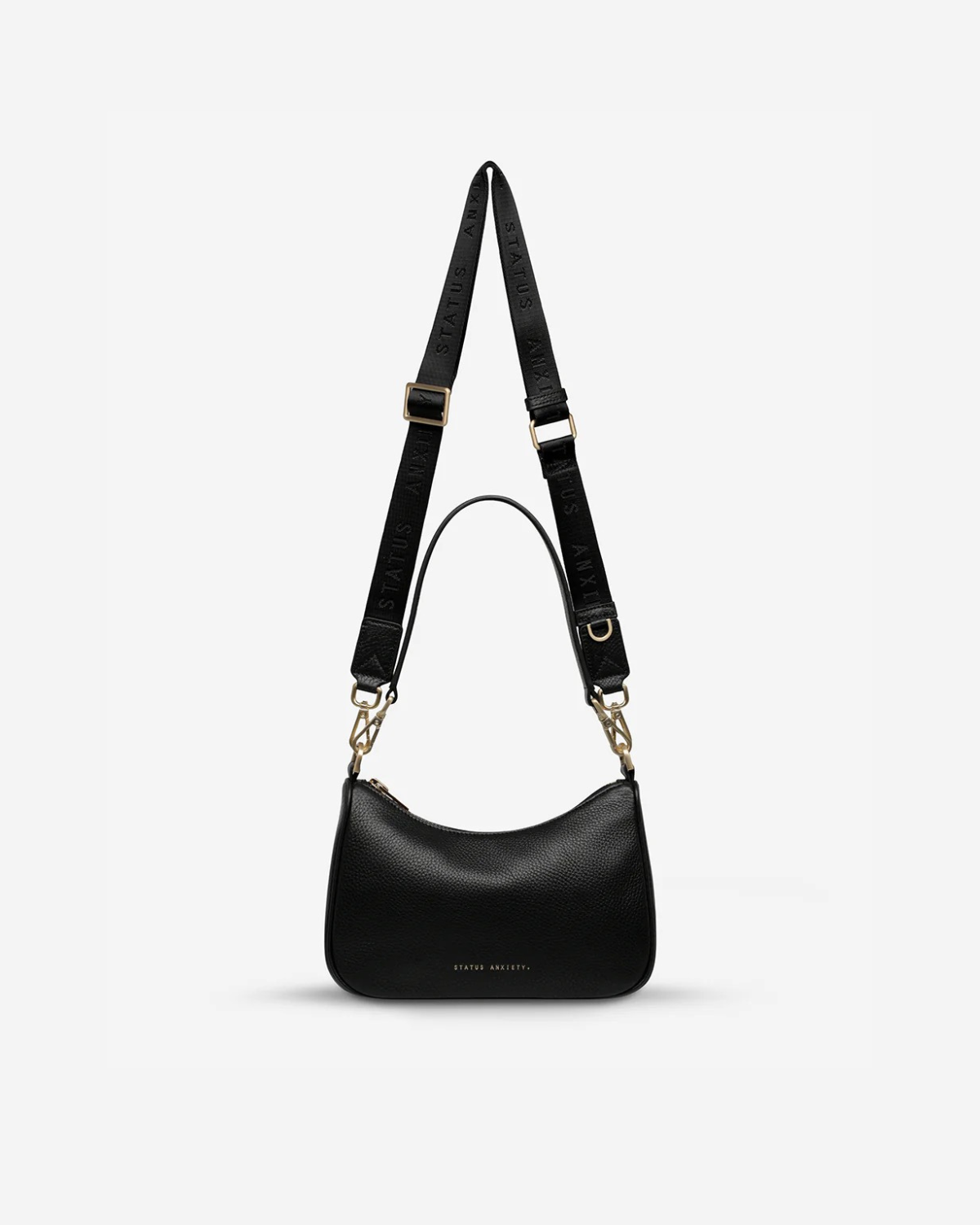 Status Anxiety Look Both Ways Bag - Black/Brushed Gold