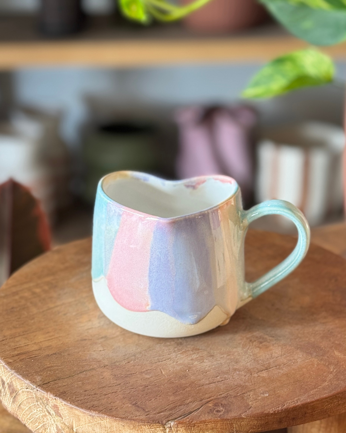 OAS Clay Creative Love Mug - Pastel Drip Glaze
