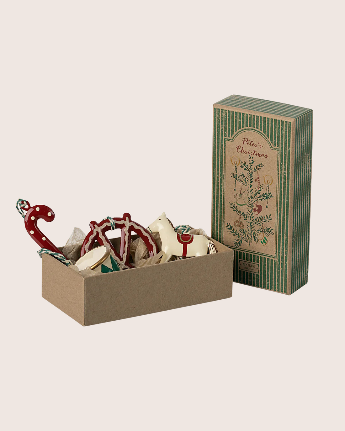 Maileg Metal Ornament Peters Christmas Set