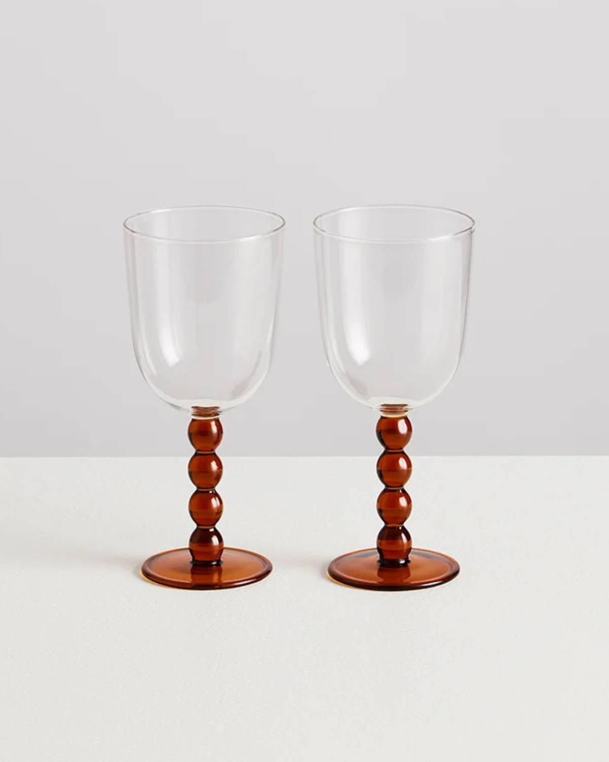 MAISON BALZAC ❘ 2 Volute Wine Glasses