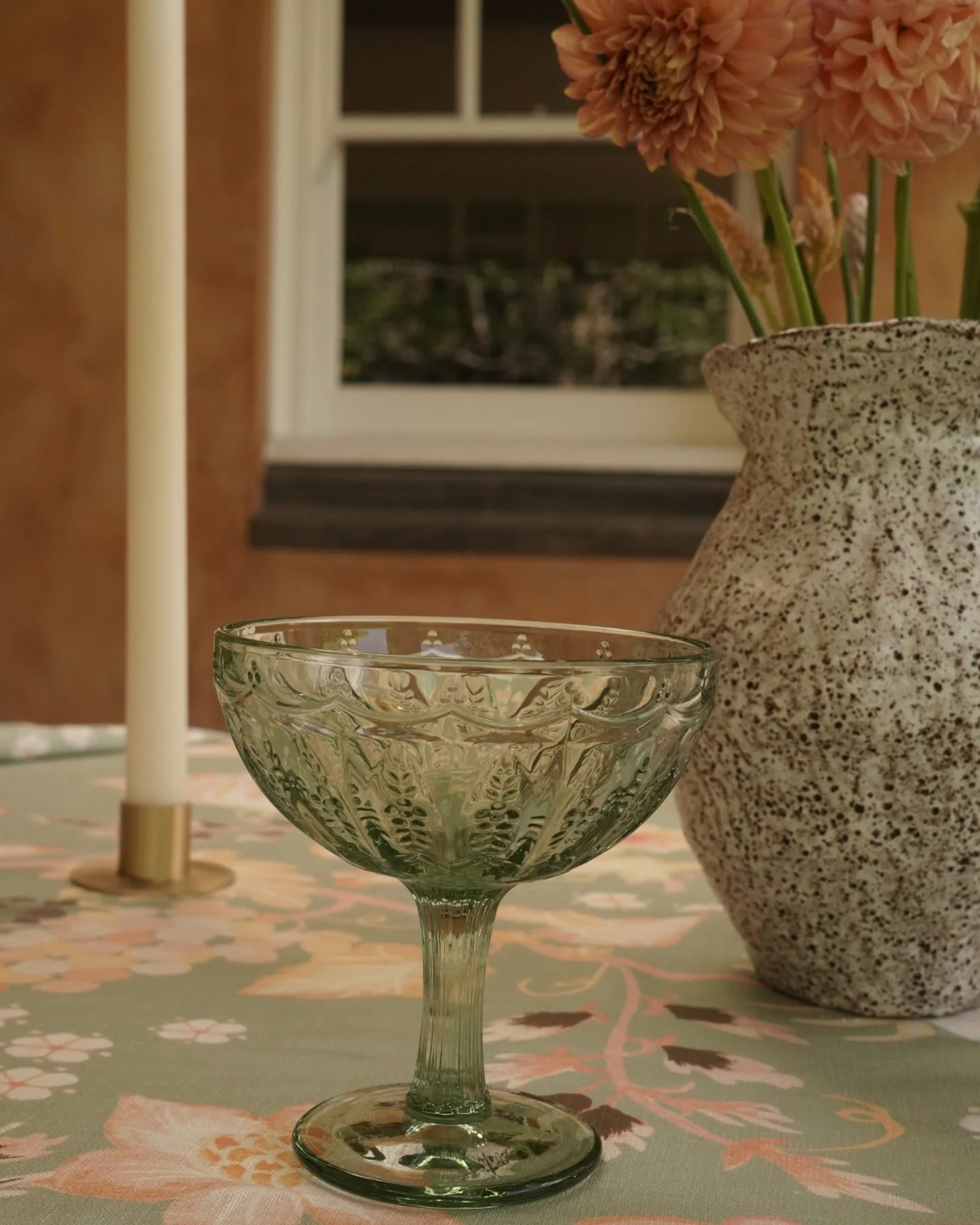 Wandering Folk Margarita Glass - Peppermint (Set of 2)