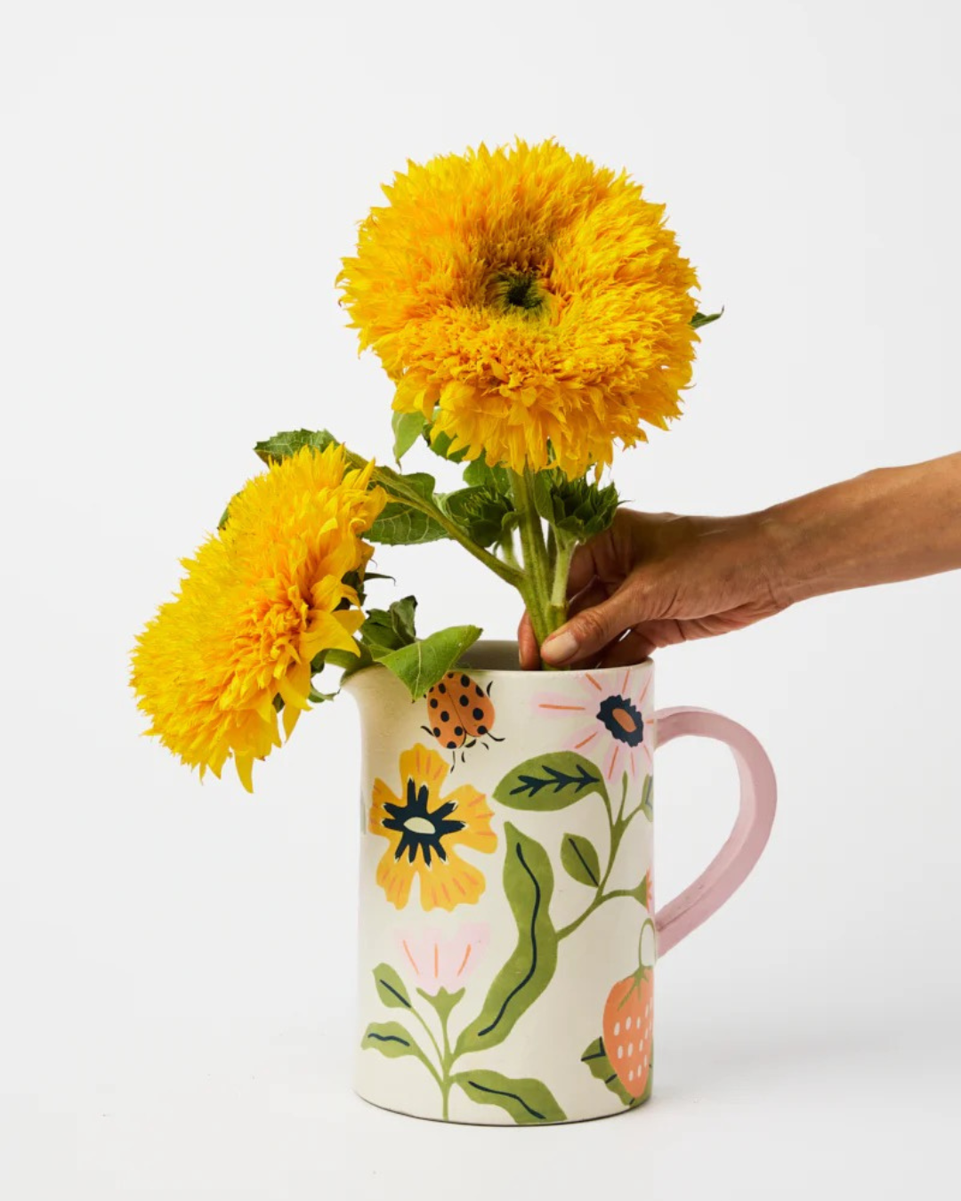 Meadow Jug White by Jones & Co