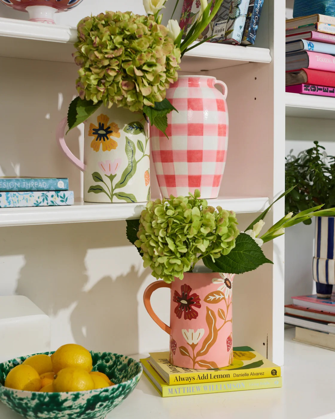 Meadow Jug White by Jones & Co