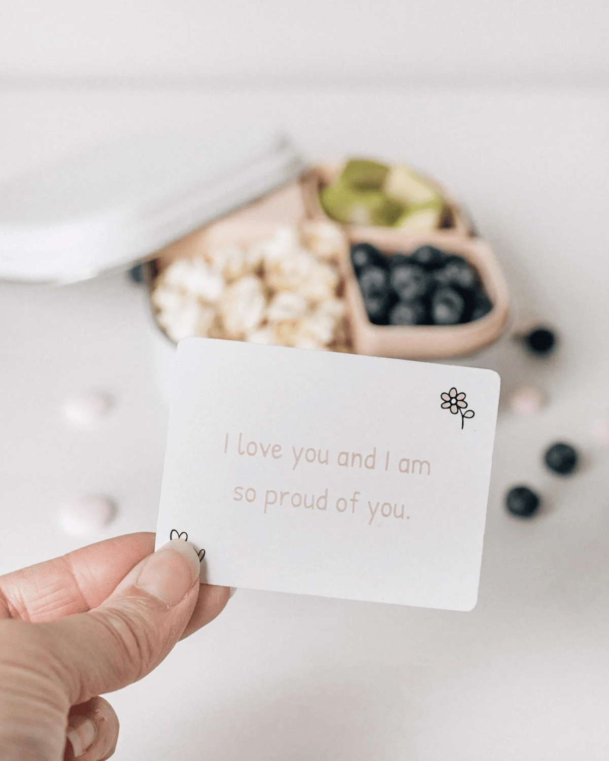 Love Note Cards by Mindful & Co Kids for lunch boxes