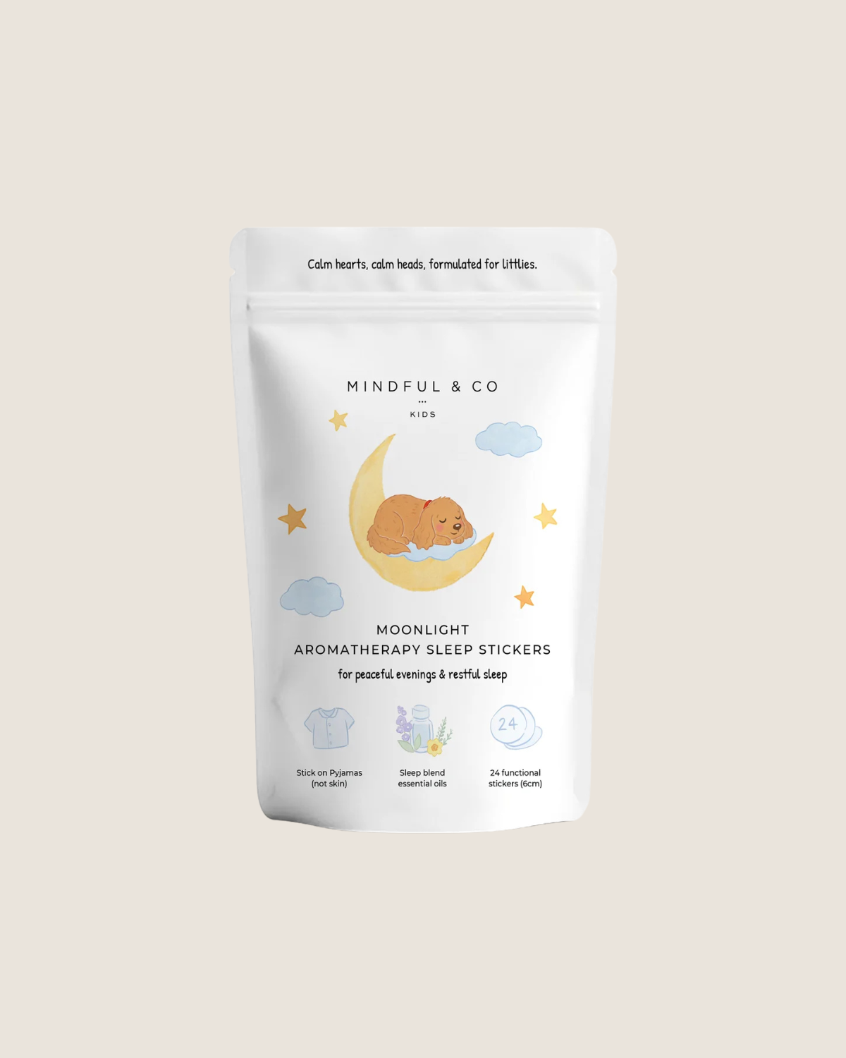 Moonlight Aromatherapy Sleep Stickers by Mindful & Co Kids