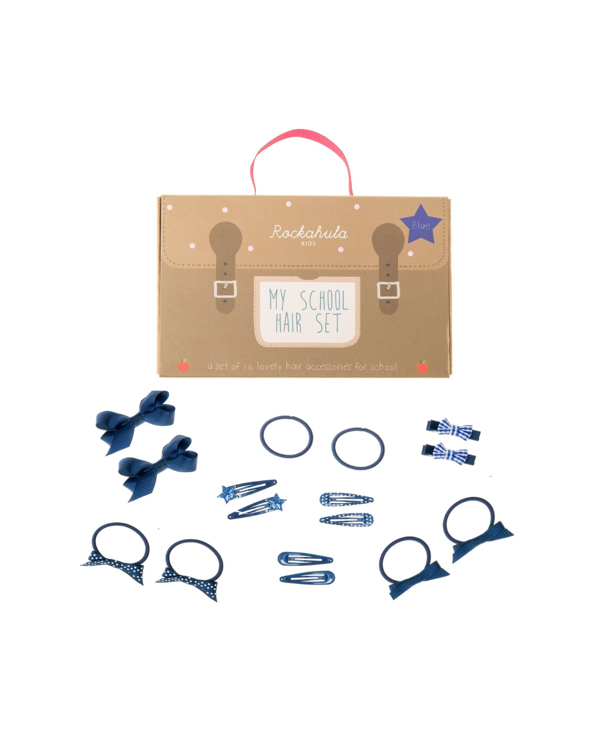 My School Hair Set - Blue by Rockahula Kids