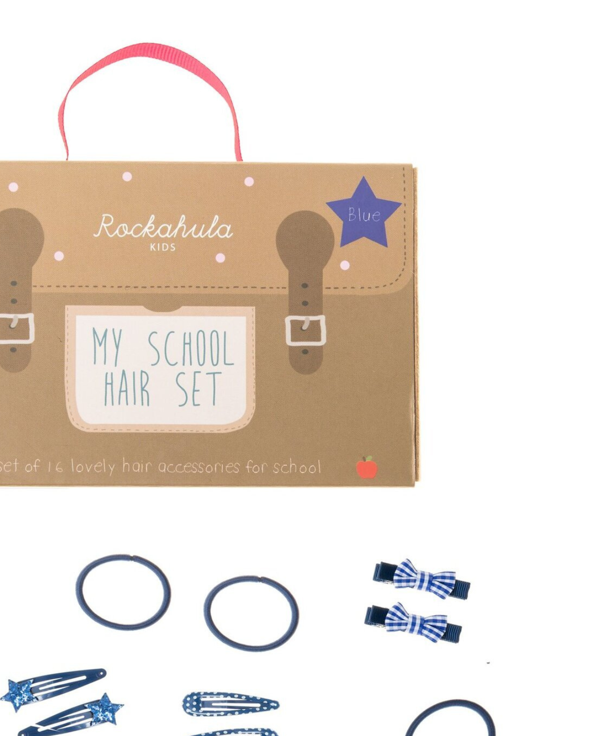 My School Hair Set - Blue by Rockahula Kids