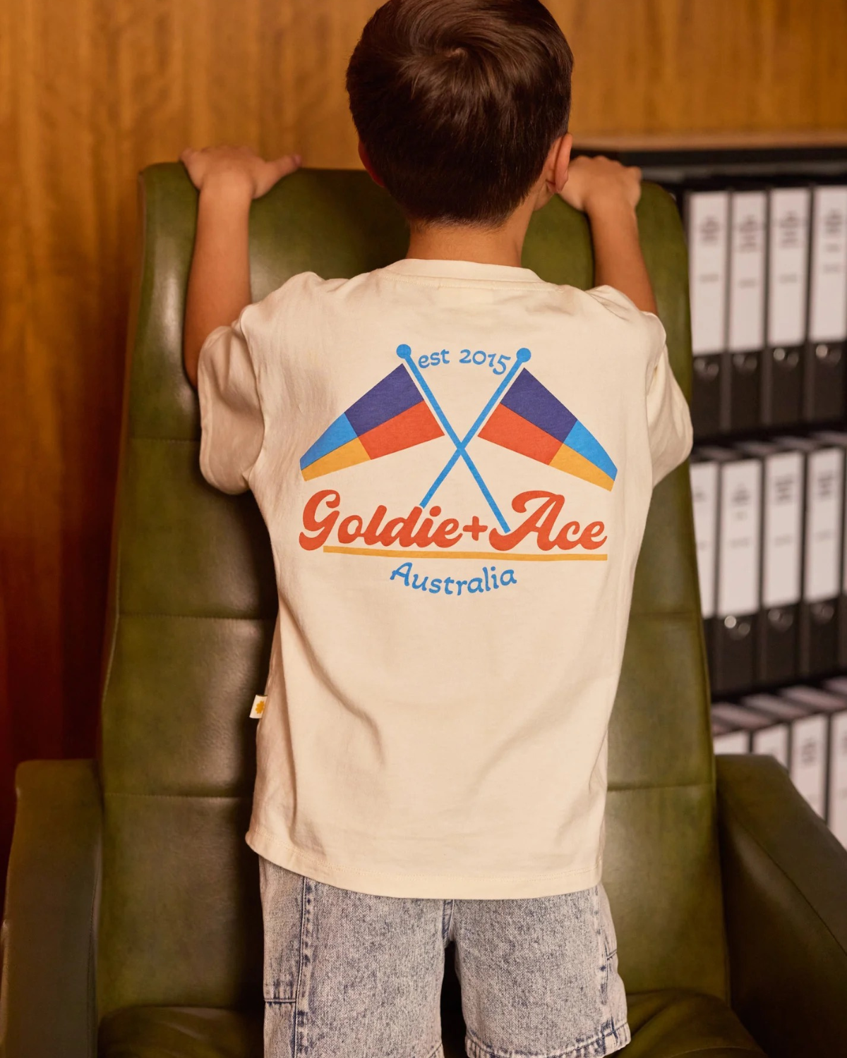 Goldie + Ace - Kids Nautical Flag Oversized T-Shirt