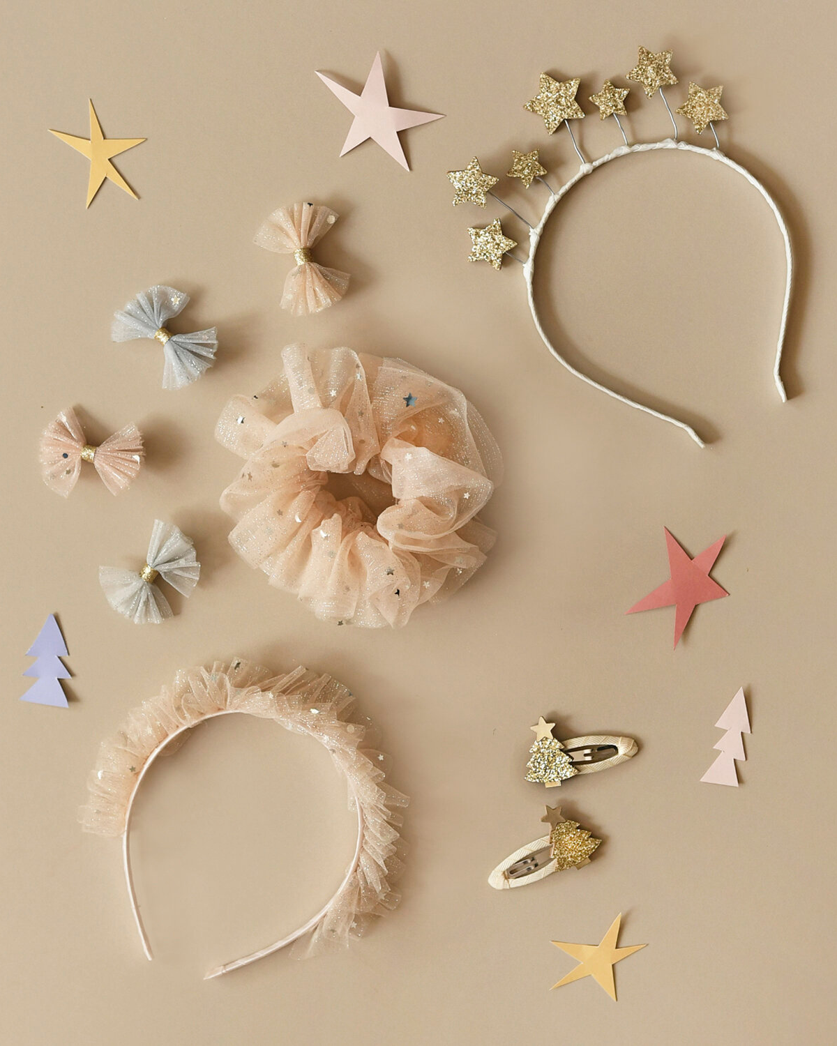 North Pole Christmas Tree Hair Clips by Rockahula Kids