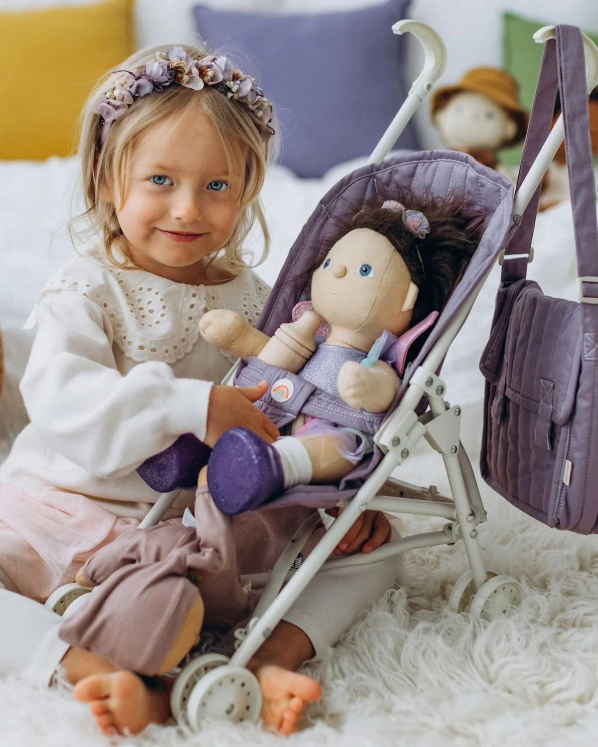 Sollie Stroller - Lavender Olli Ella