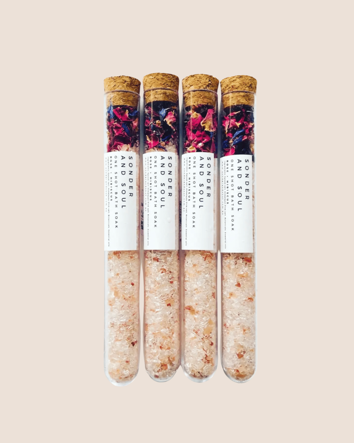 Rose and Hibiscus One Shot Bath Soak by Sonder and Soul