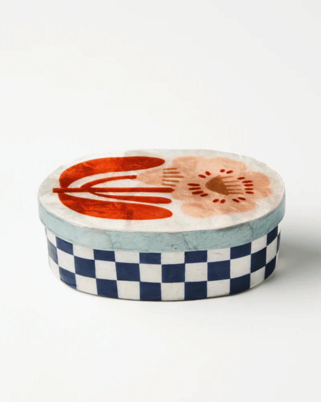 Paradis Navy Large Jewellery Box by Jones & Co