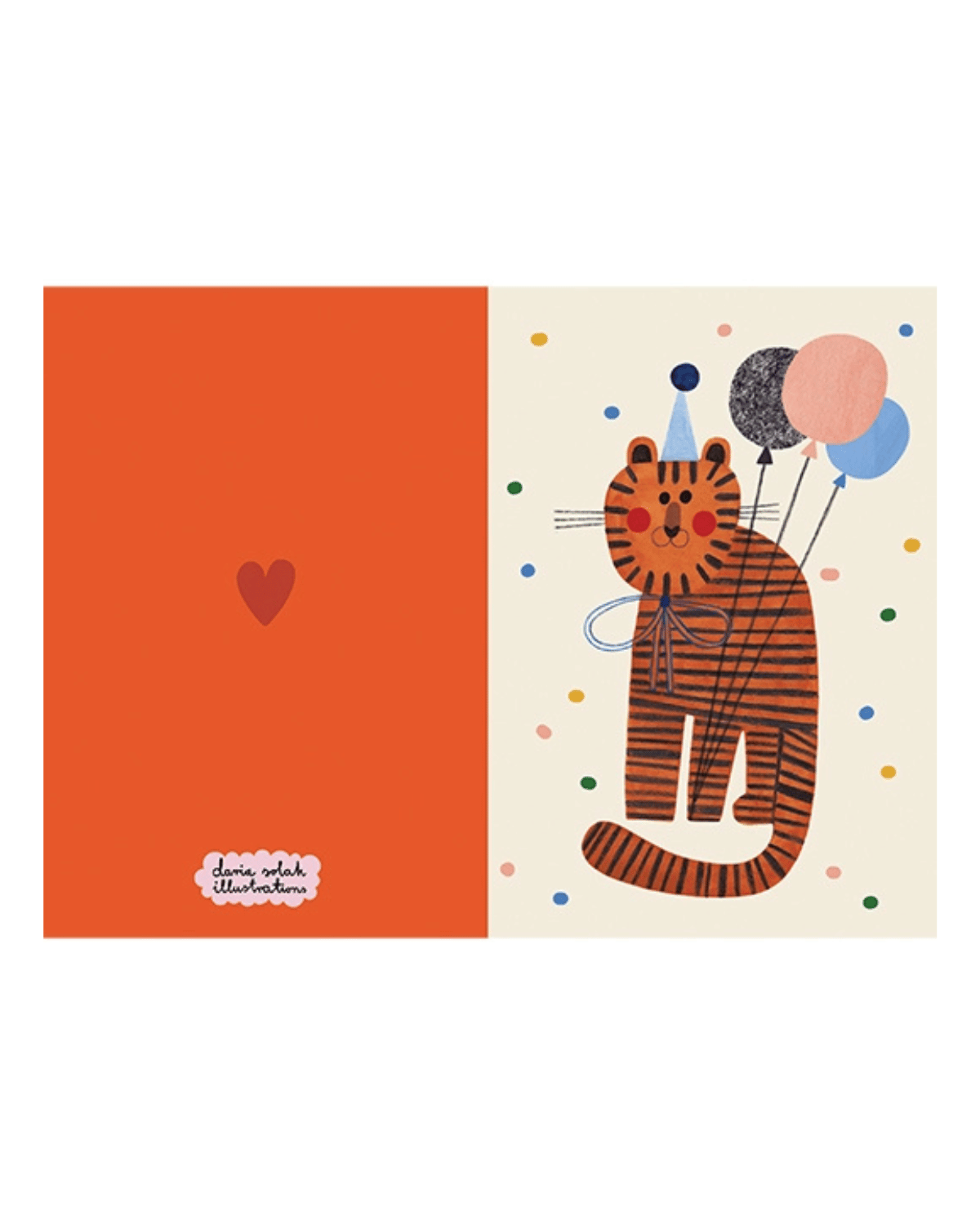 Party Tiger Card by Daria Solak Illustrations