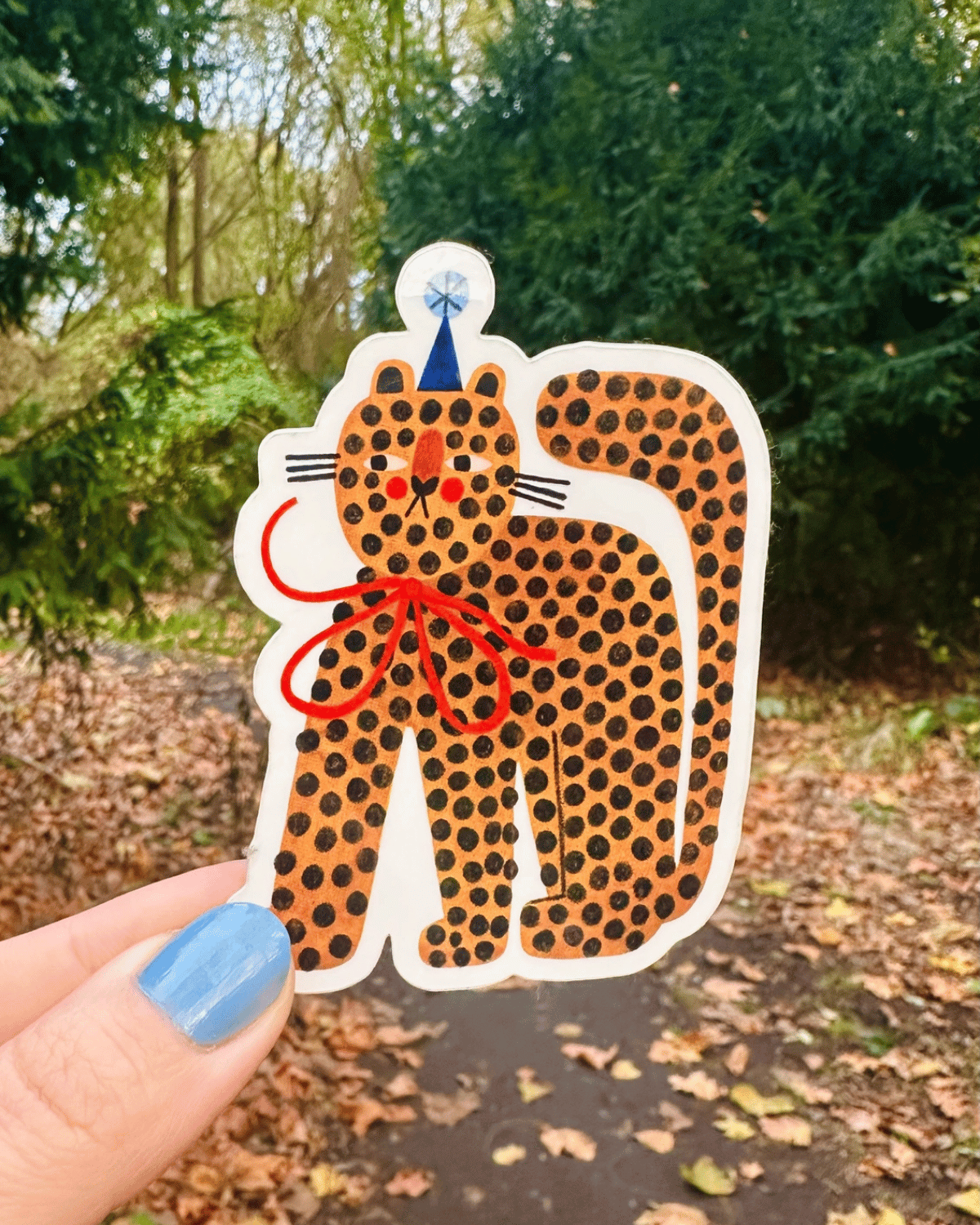 Party Tiger Sticker by Daria Solak Illustrations