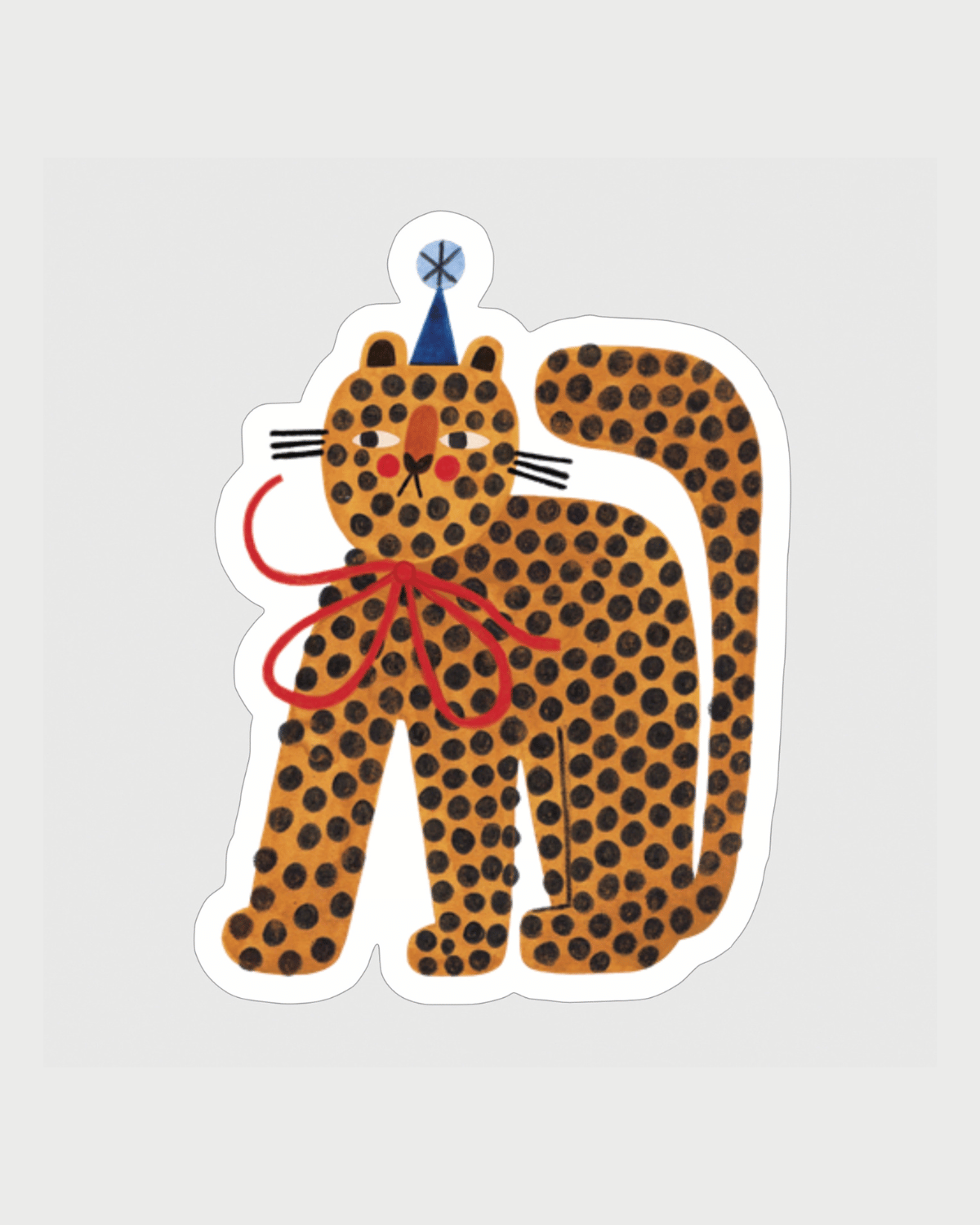 Party Tiger Sticker by Daria Solak Illustrations