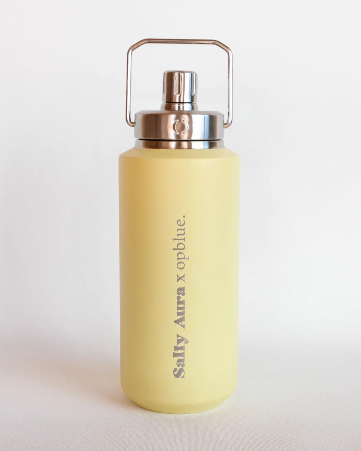 Pastel Yellow 950ml Insulated Bottle by Salty Aura