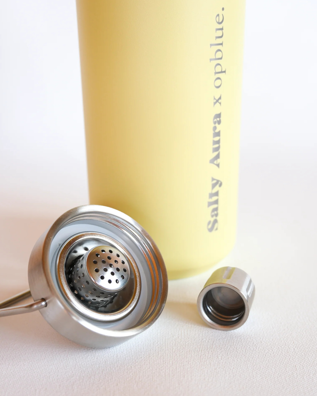 Pastel Yellow 950ml Insulated Bottle by Salty Aura