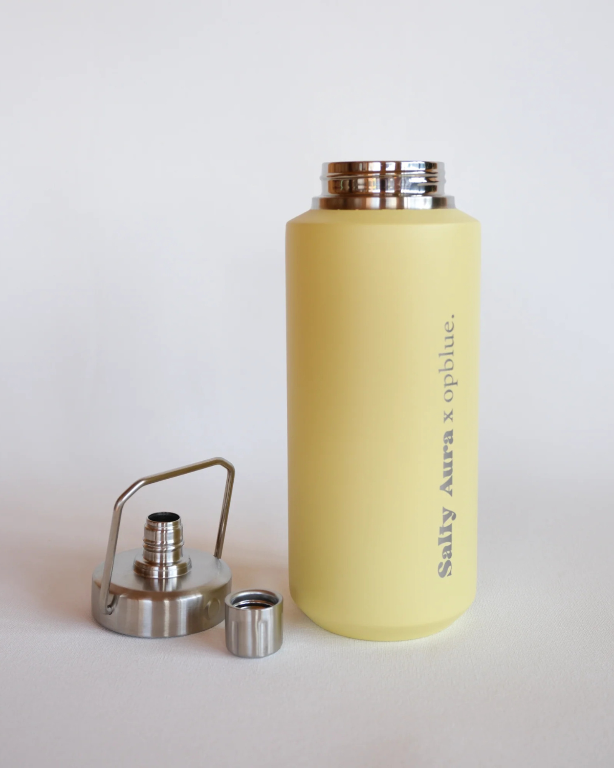 Pastel Yellow 950ml Insulated Bottle by Salty Aura
