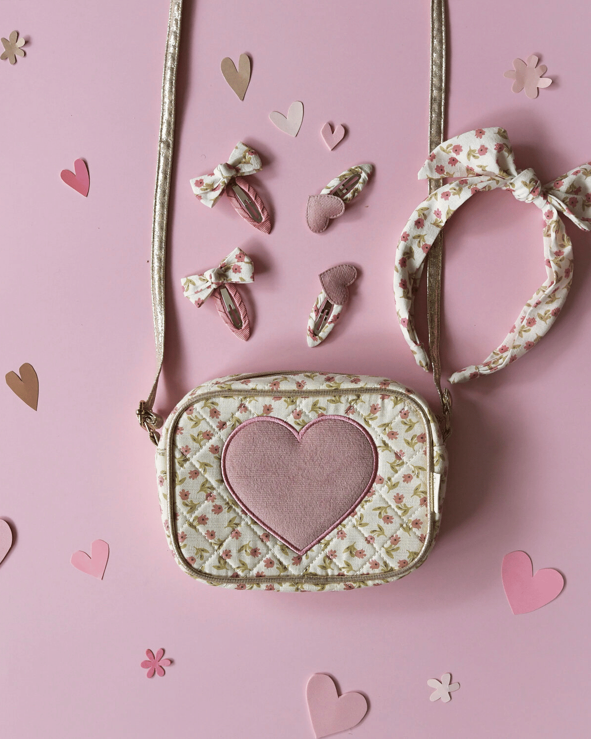 Patchwork Heart Bag by Rockahula Kids