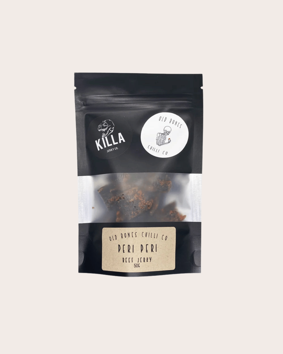 Peri Peri Beef Jerky by Old Bones Chilli Co & Killa Jerky Co