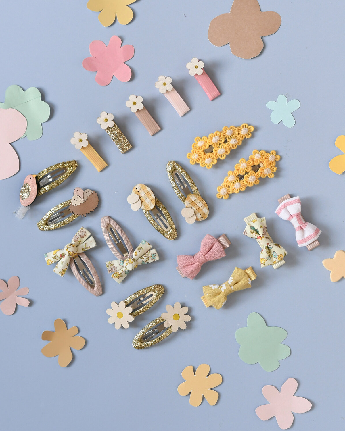 Petal Mini Bow Clip Set by Rockahula Kids