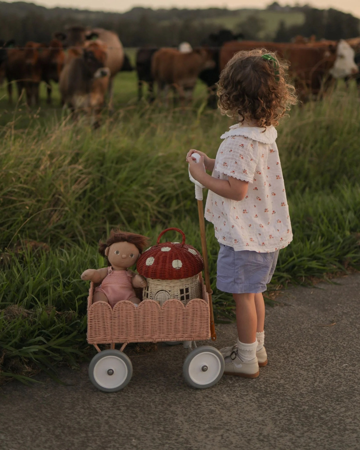 Petal Wonder Wagon - Seashell Pink by Olli Ella