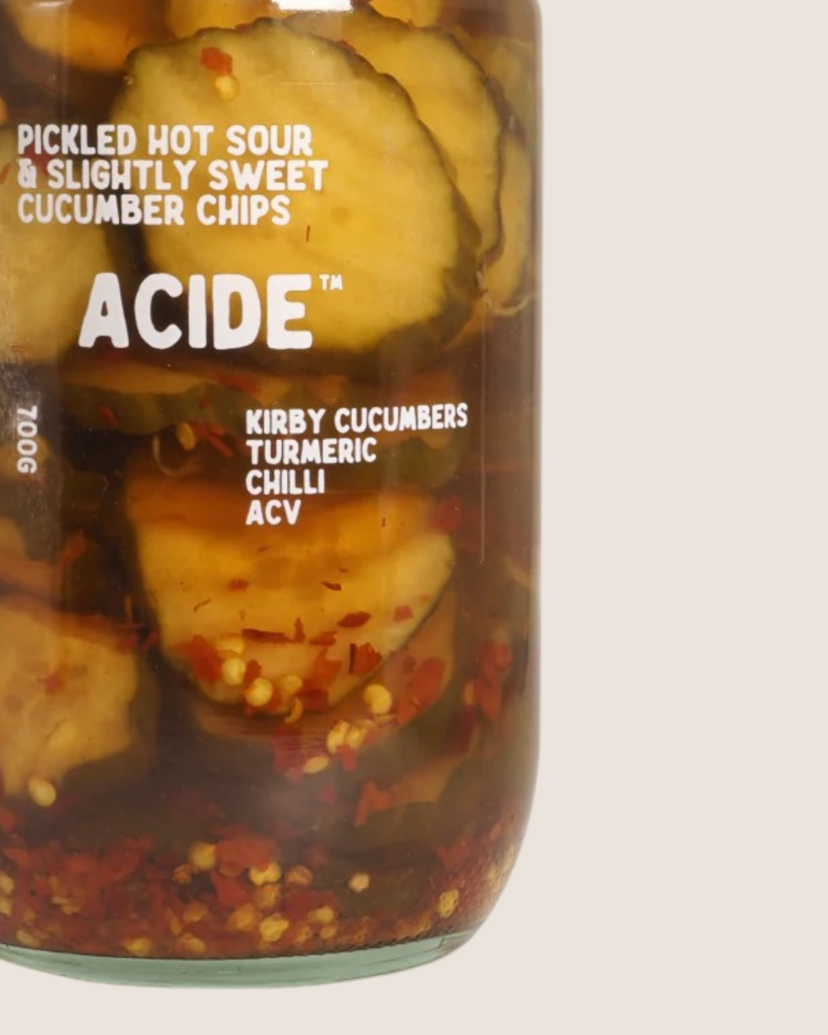 Pickled Hot Sour & Slightly Sweet Cucumber Chips by Acide