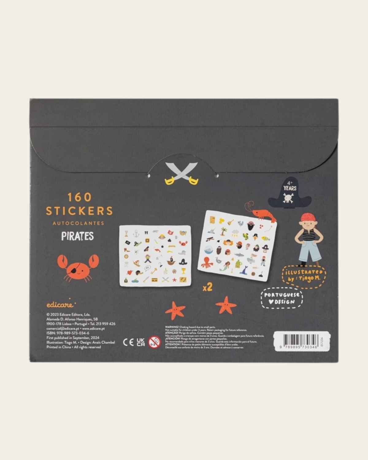 Pirates - 160 Stickers by Edicare Editora