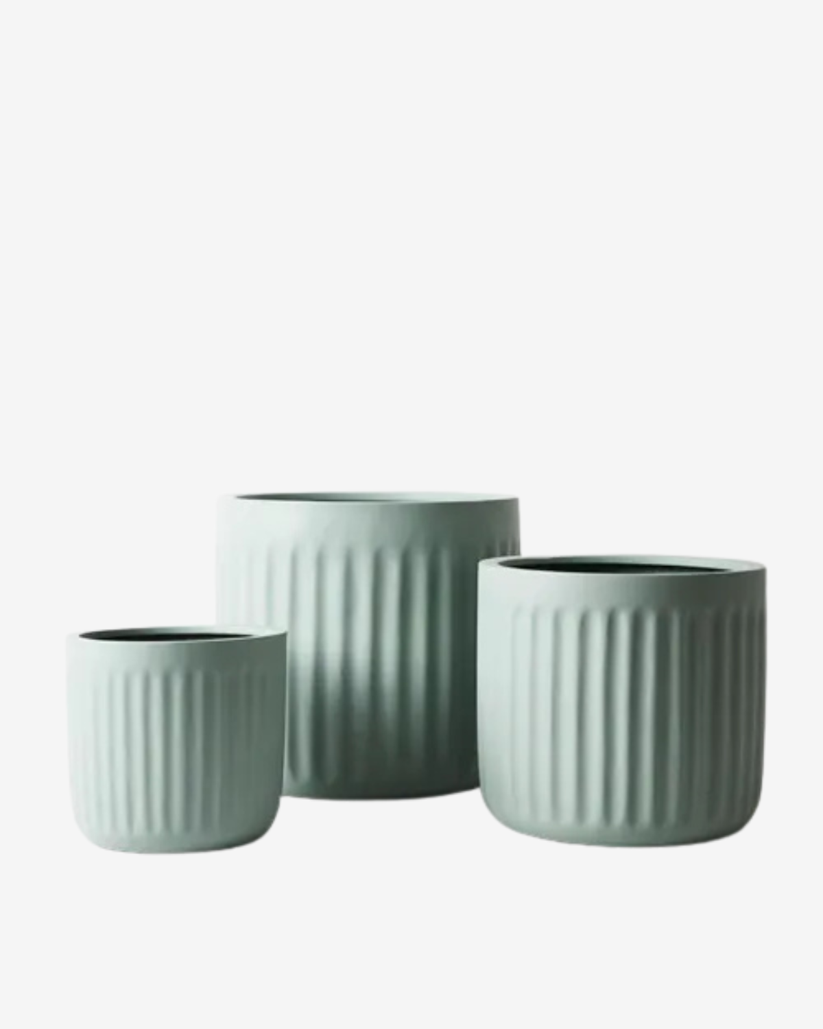 Pleated Pots - Sage (Small, Medium, Large)