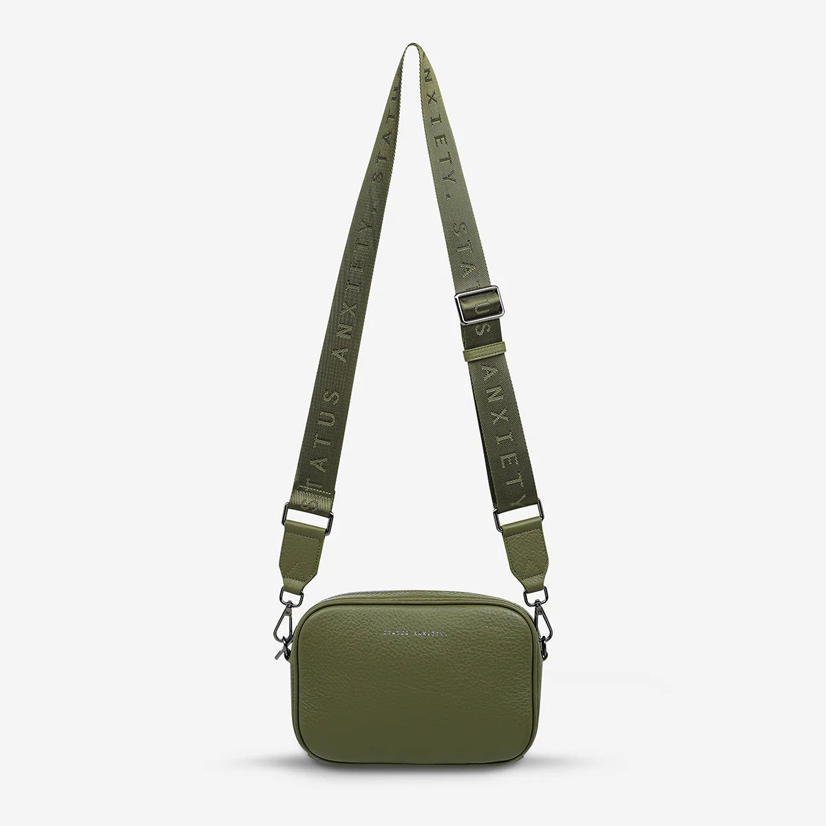 Status Anxiety Bag - Plunder with Webbed Strap in Khaki