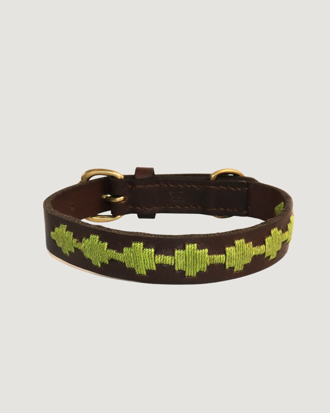 Polo Leather Dog Collar - Grass by Georgie Paws