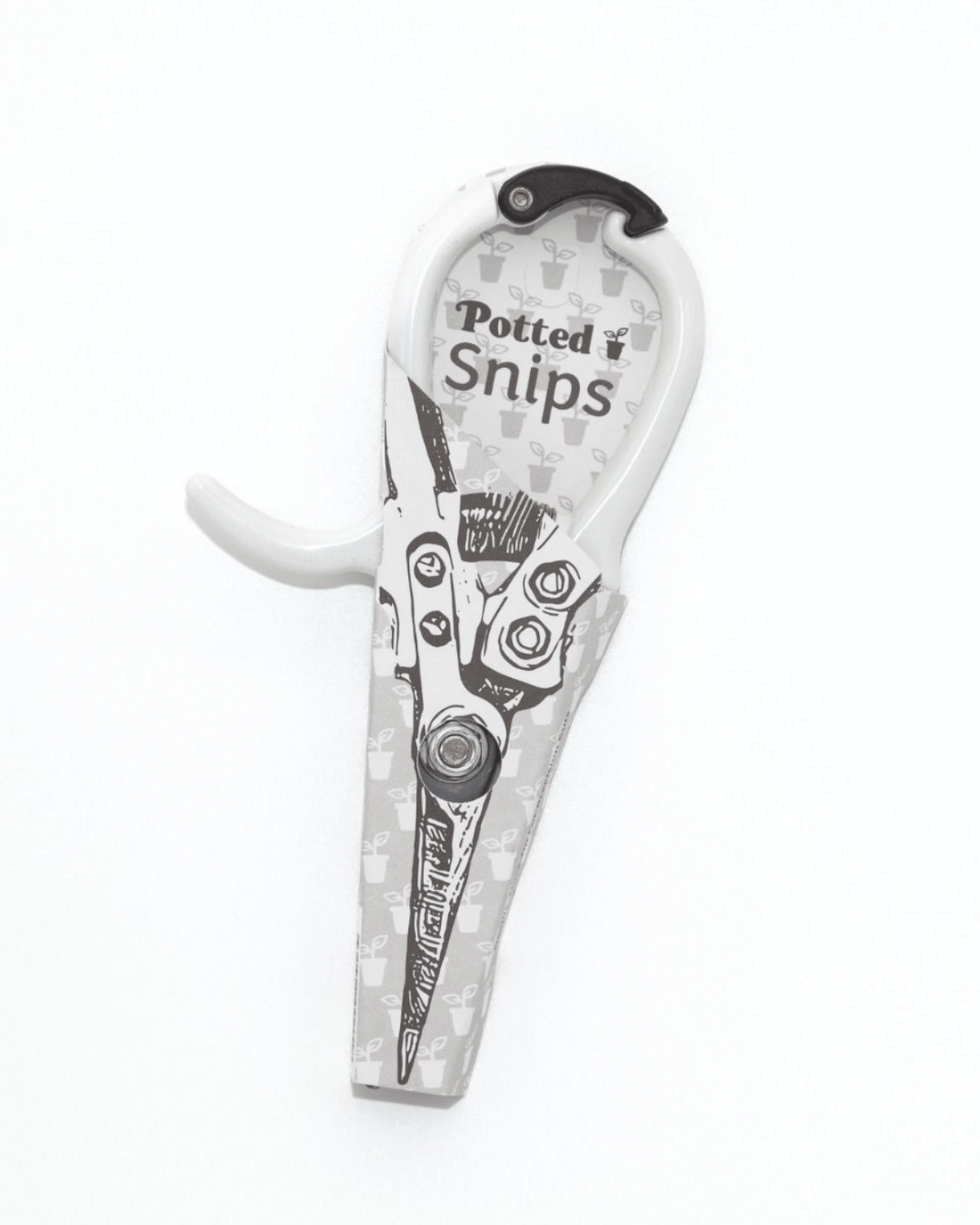 white coloured potted Snips shears