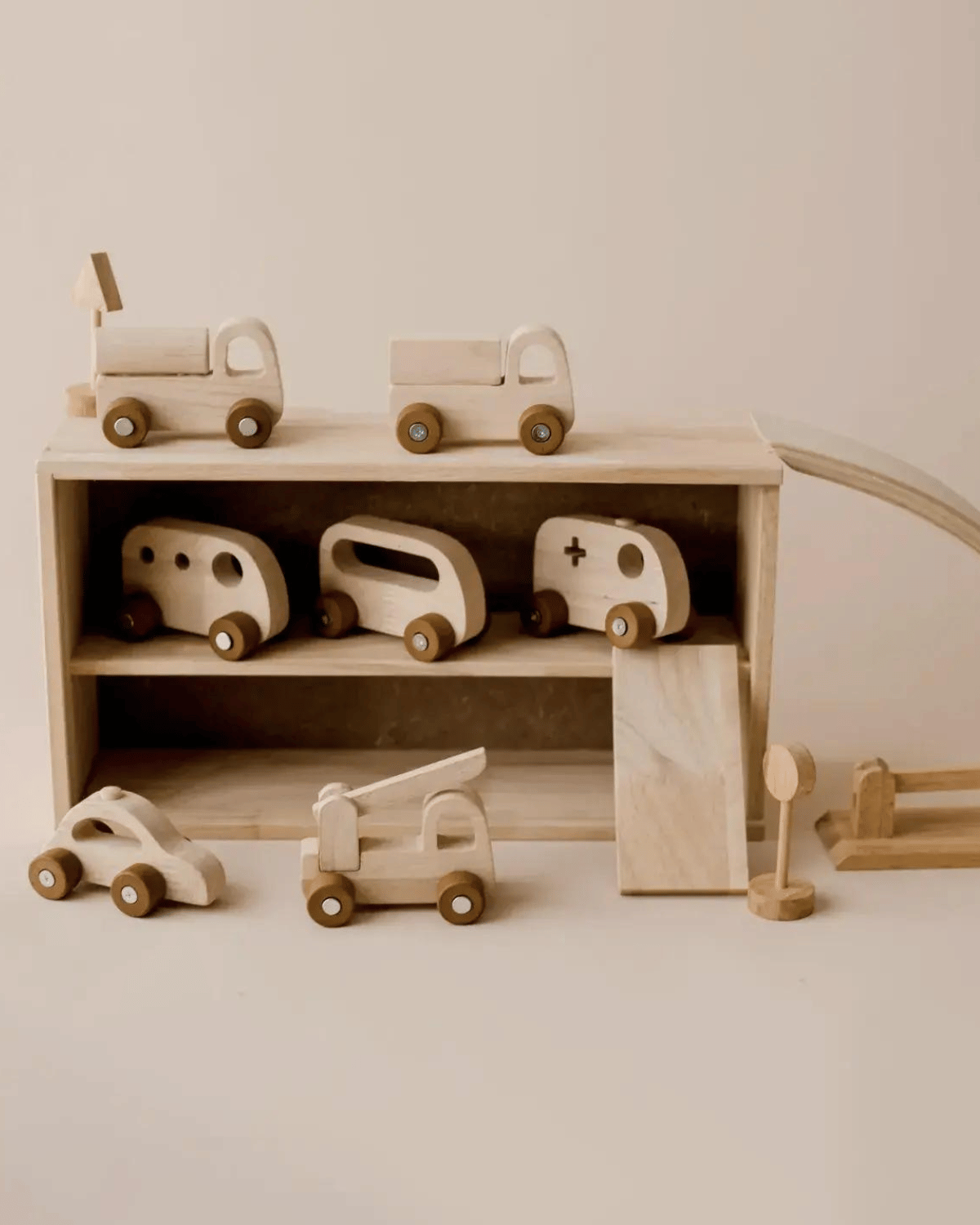 Qtoys Wooden Car Set - Wood Toys Australia