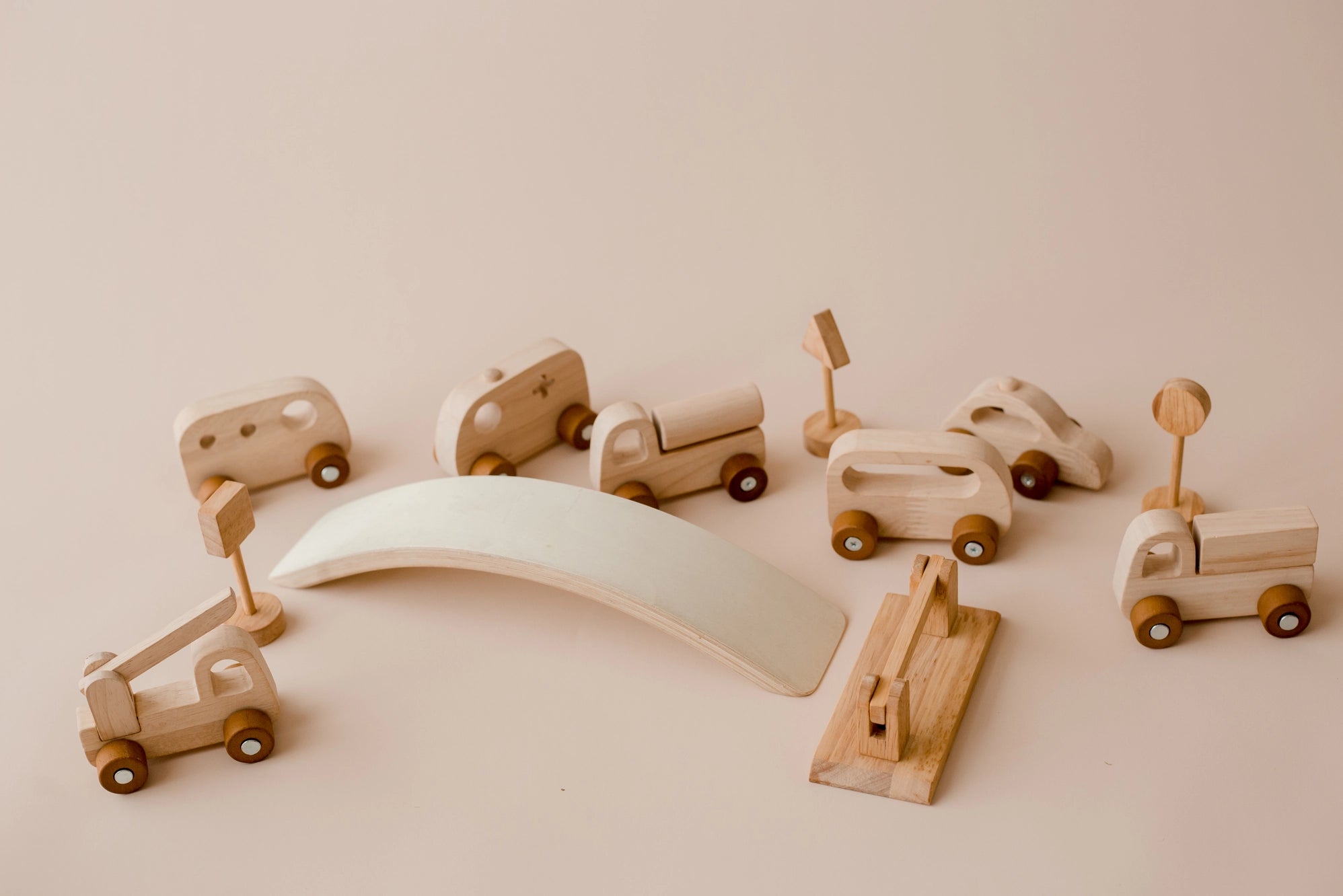 Qtoys Wooden Car Set - Wood Toys Australia