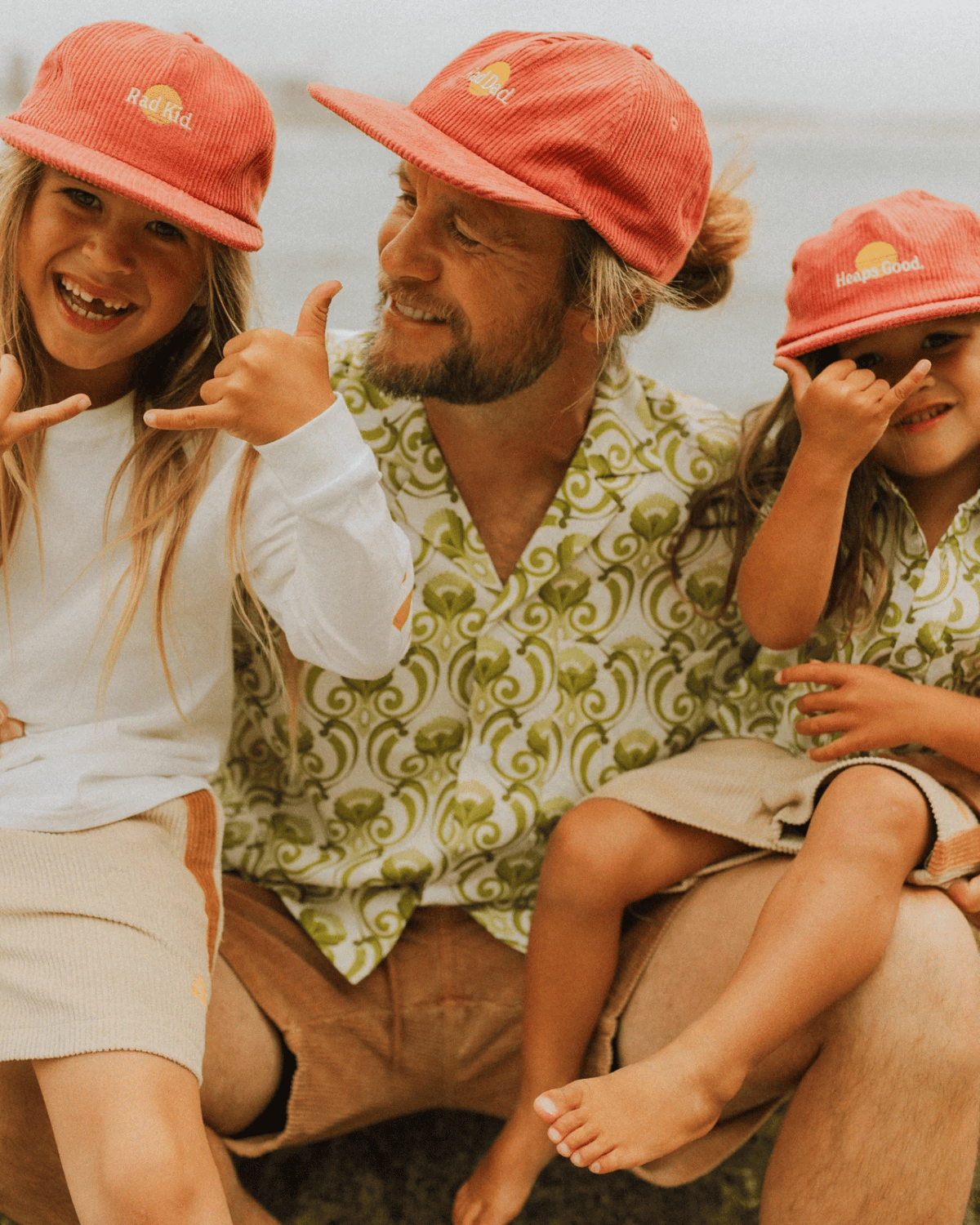 Banabae Rad Dad Pinch Front Cord Cap - Eco Red