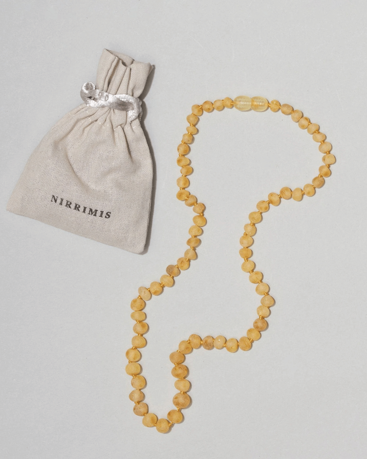 Raw Honey - Baltic Amber Teething Necklace by Nirrimis
