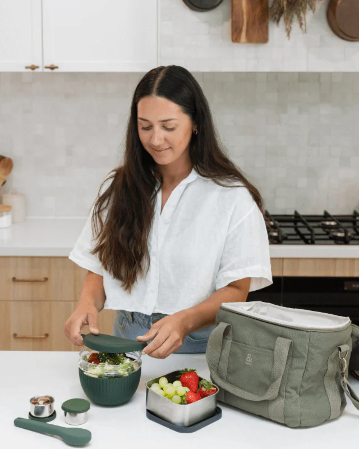 Seed & Sprout Reusable Cutlery Set - Stainless Steel & Eucalyptus