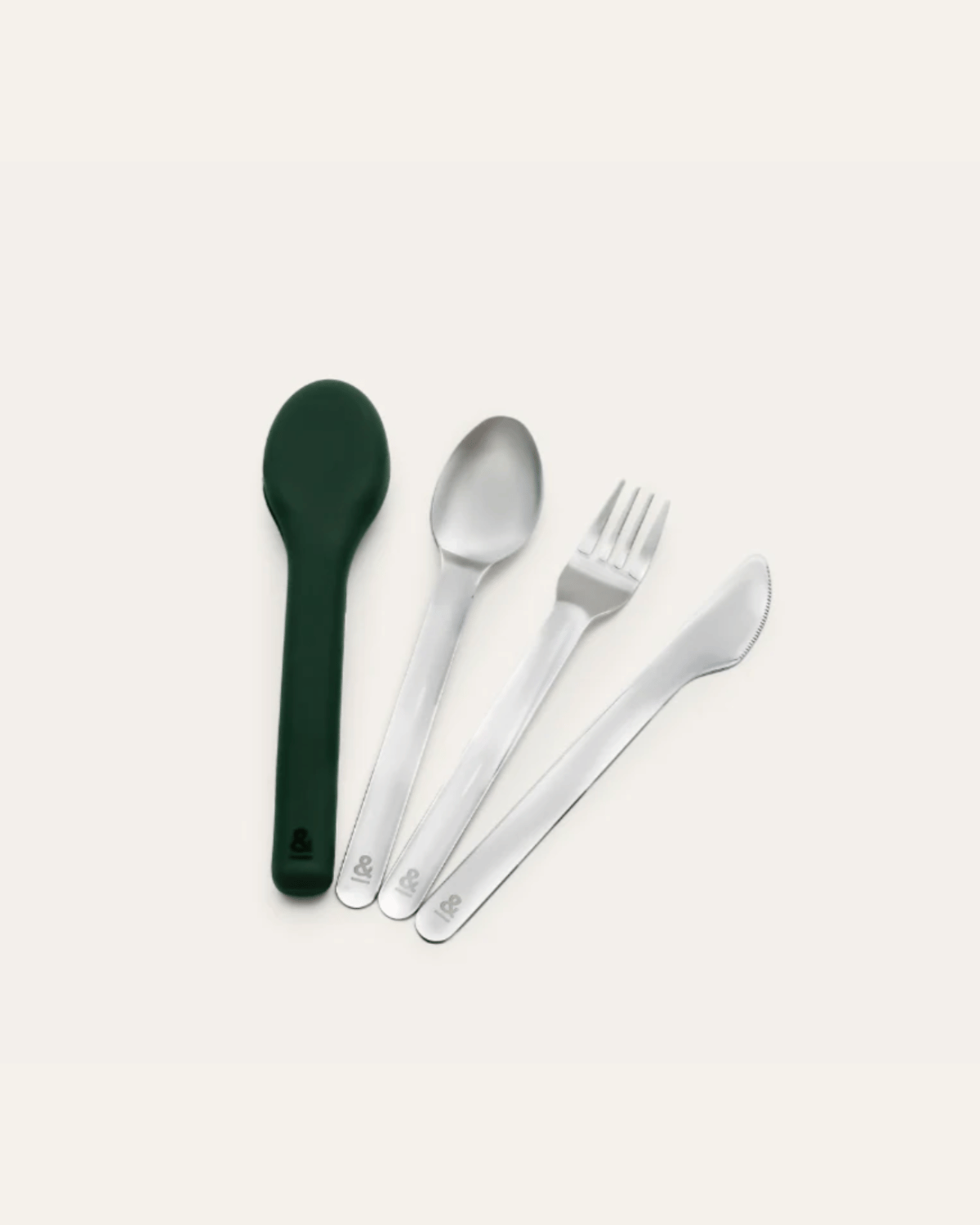 Seed & Sprout Reusable Cutlery Set - Stainless Steel & Moss