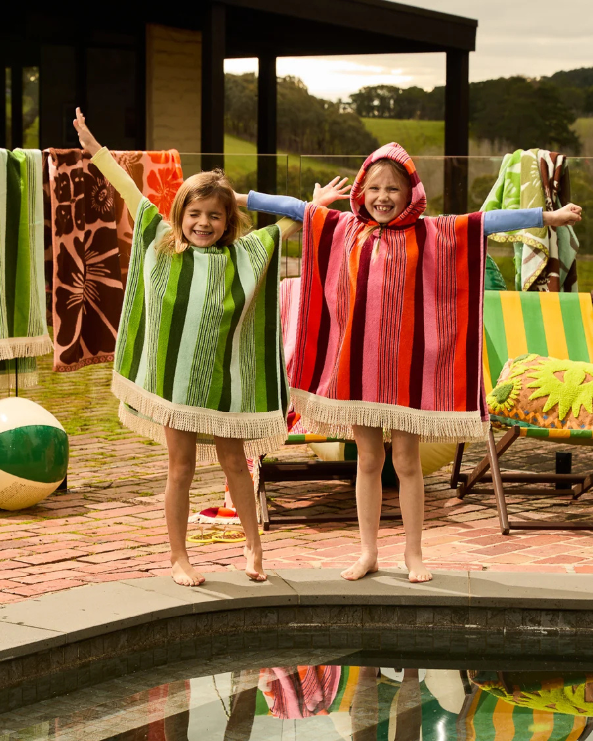 June Nudie Hooded Towel - Dahlia by Sage x Clare
