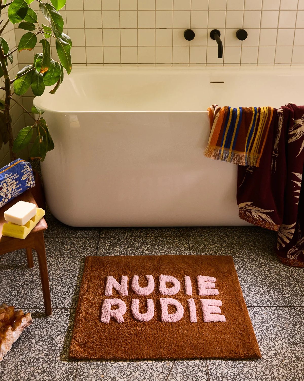 Nudie Rudie Bath Mat Mini - Russet by Sage & Clare