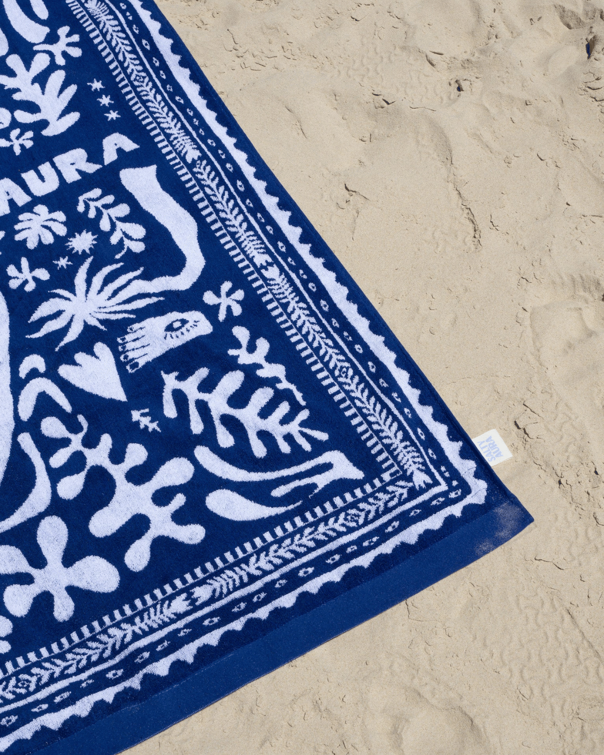 Salty Aura Blue Beach Towel - Limited Edition