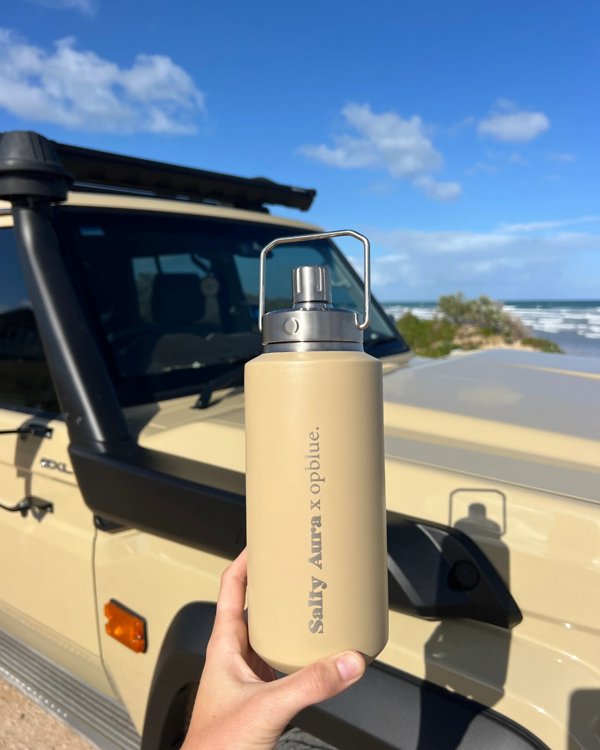 Sandy Taupe 950ml Insulated Bottle by Salty Aura
