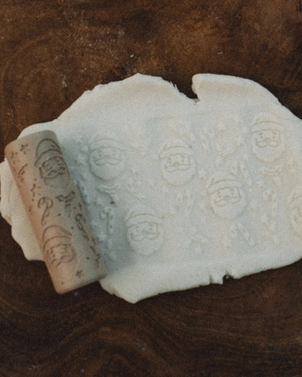 Santa Christmas Roller - Pattern Playdough Roller by Kinfolk Pantry