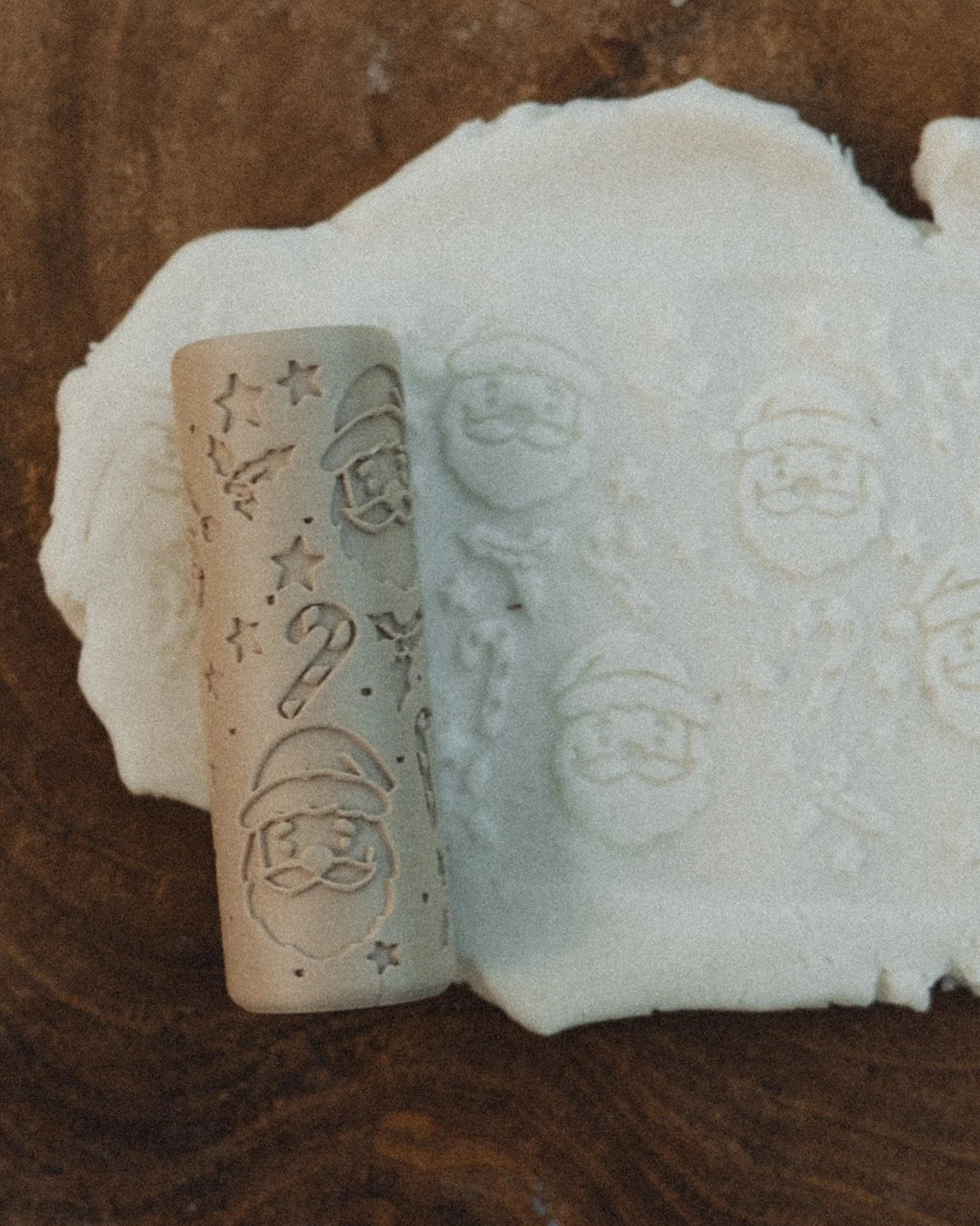Santa Christmas Roller - Pattern Playdough Roller by Kinfolk Pantry