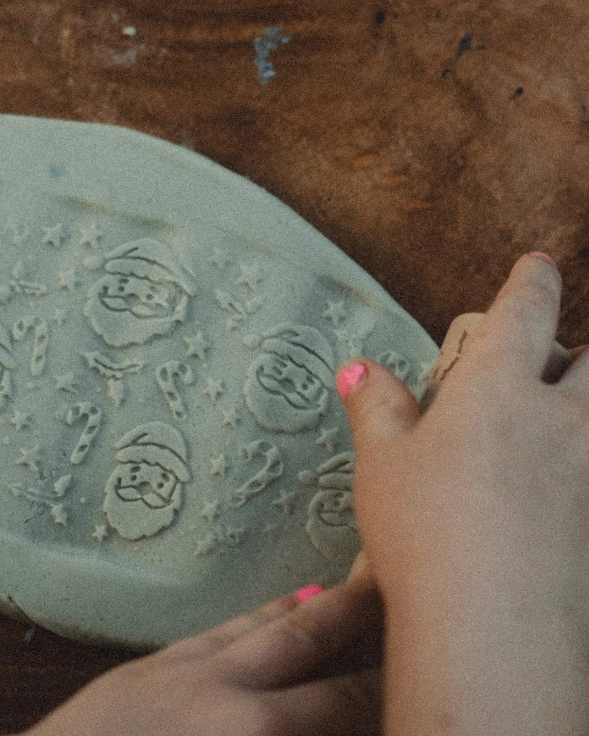 Santa Christmas Roller - Pattern Playdough Roller by Kinfolk Pantry