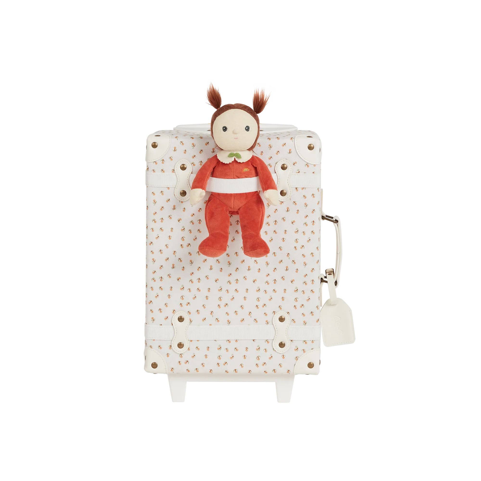 Kids Size Suitcase - See-Ya Suitcase by Olli Ella in Leafed Mushroom