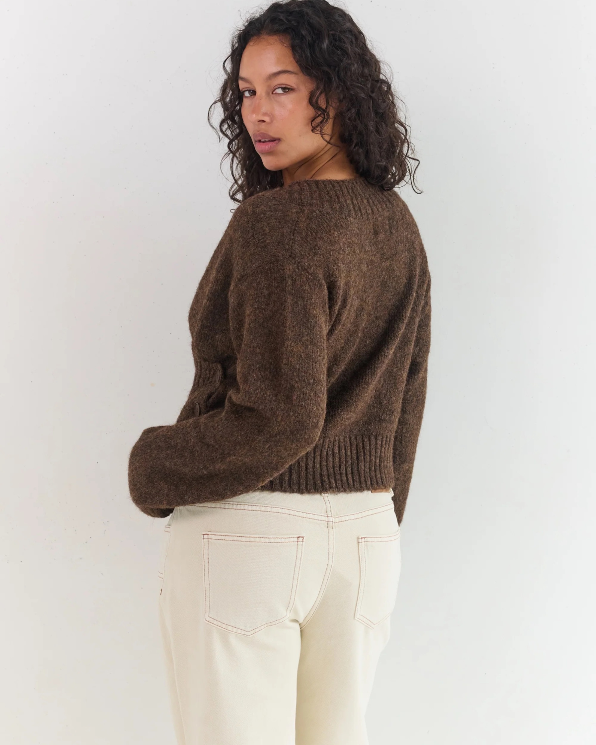 Serena Wrap Cardigan - Brunette by Juni