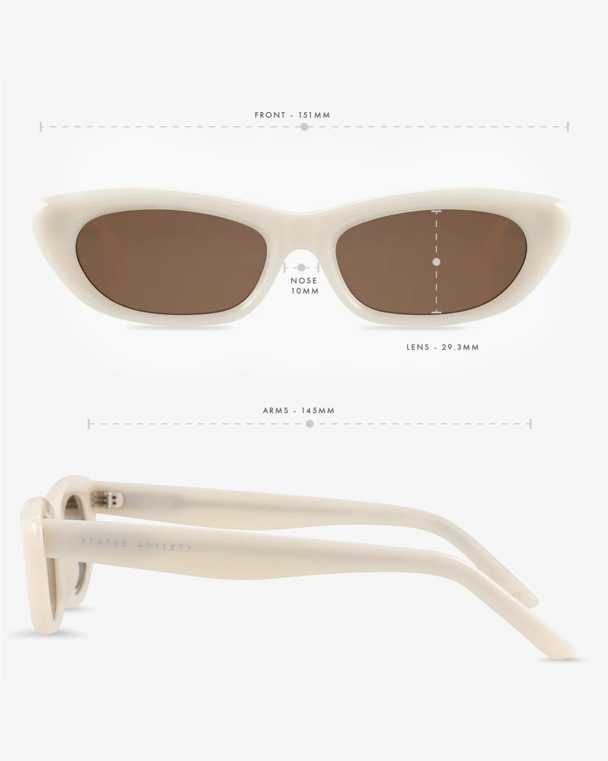 Status Anxiety Sidelines Sunglasses - Bone
