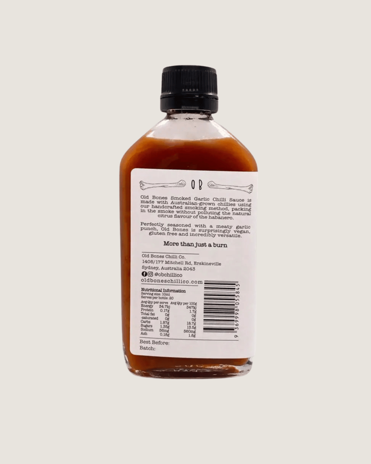 Smoked Garlic Chilli Sauce by Old Bones Chilli Co