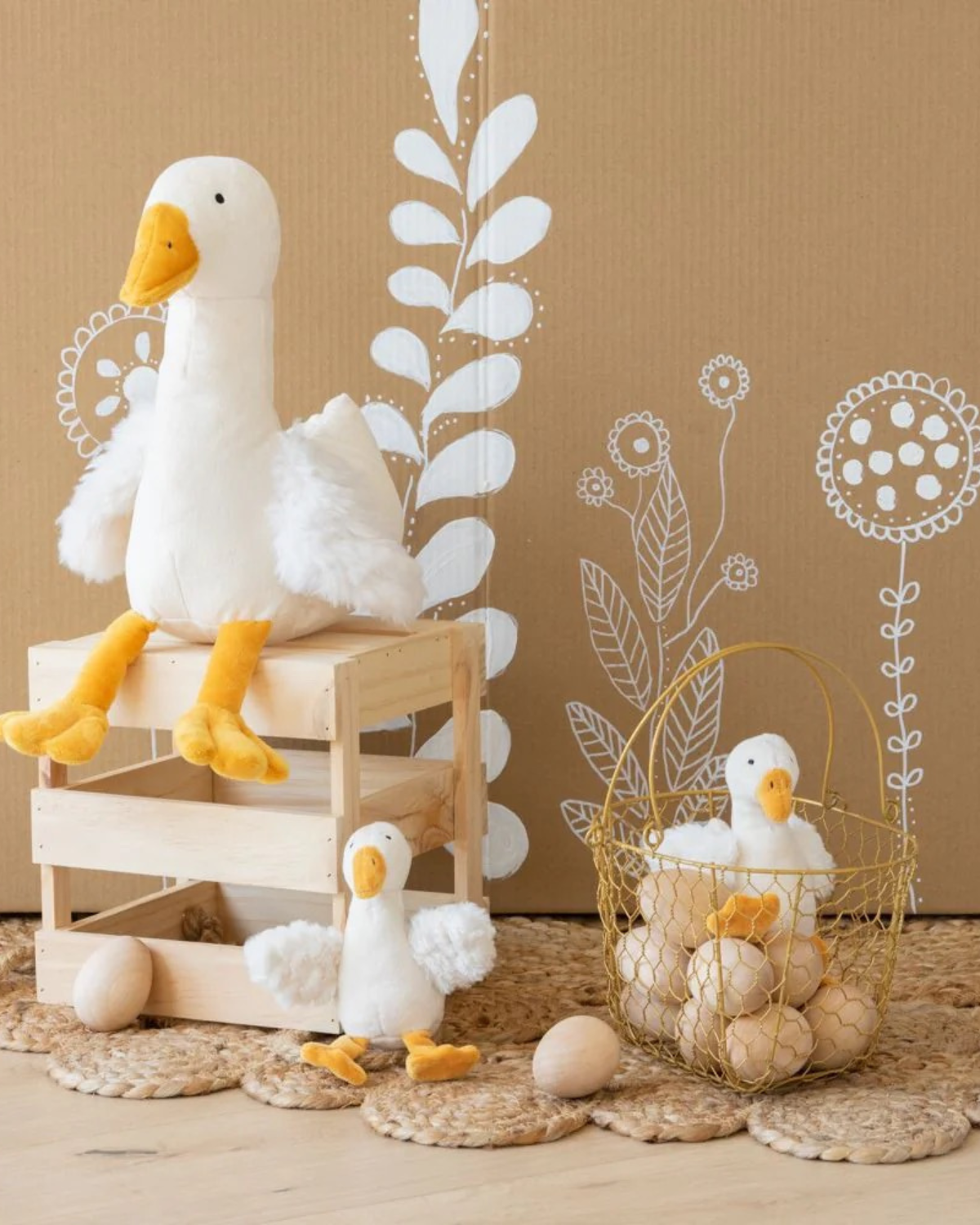 Snowy the Goose Rattle by Nana Huchy
